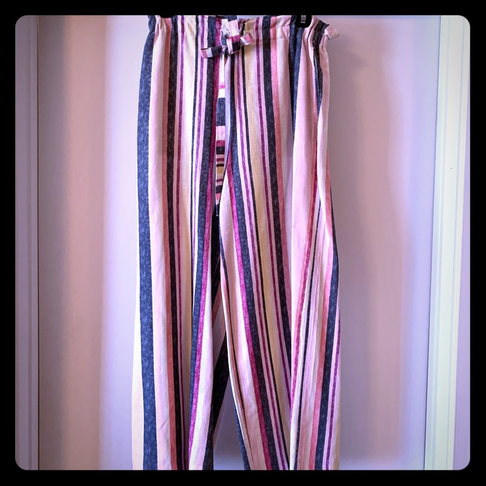 Pants multi color stripped